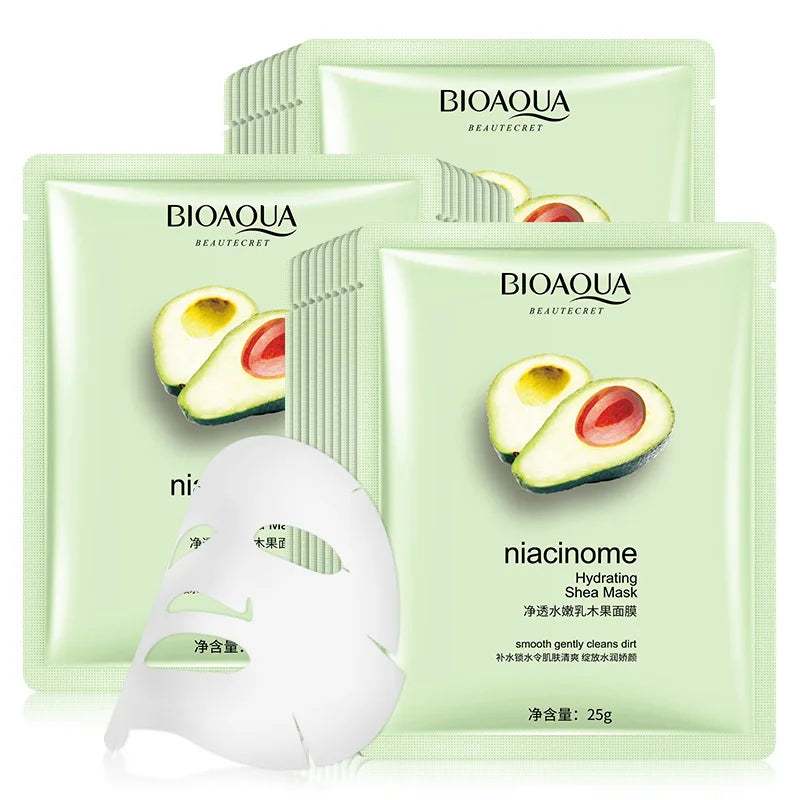 15Pcs Hyaluronic Anti-Aging Fresh Fruit Face Mask