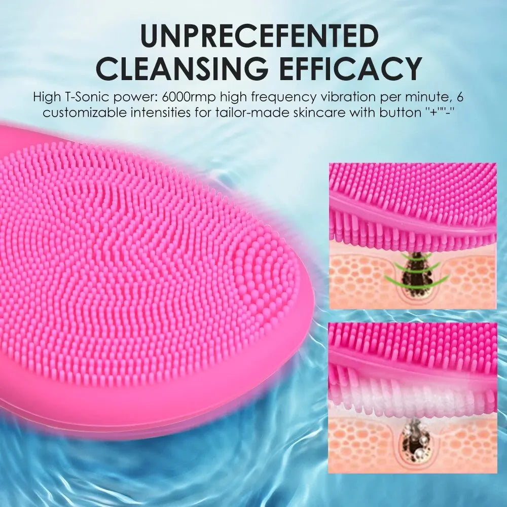 Ultrasonic Electric Facial Cleansing Brush