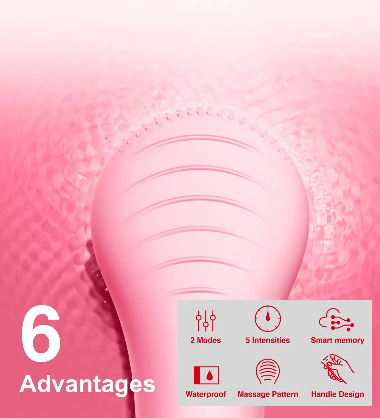 Waterproof Sonic Facial Cleansing Brush