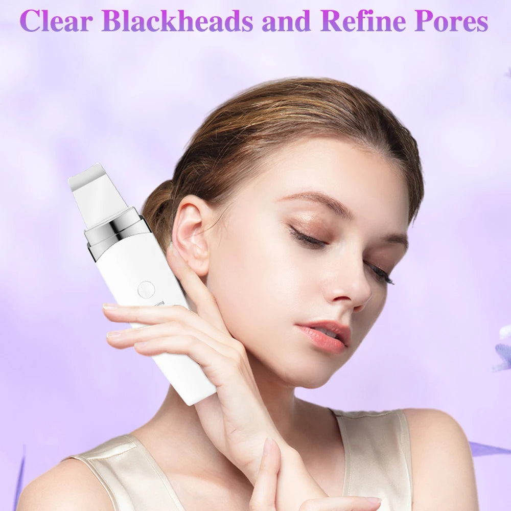 Ultrasonic Skin Scrubber Facial Spatula