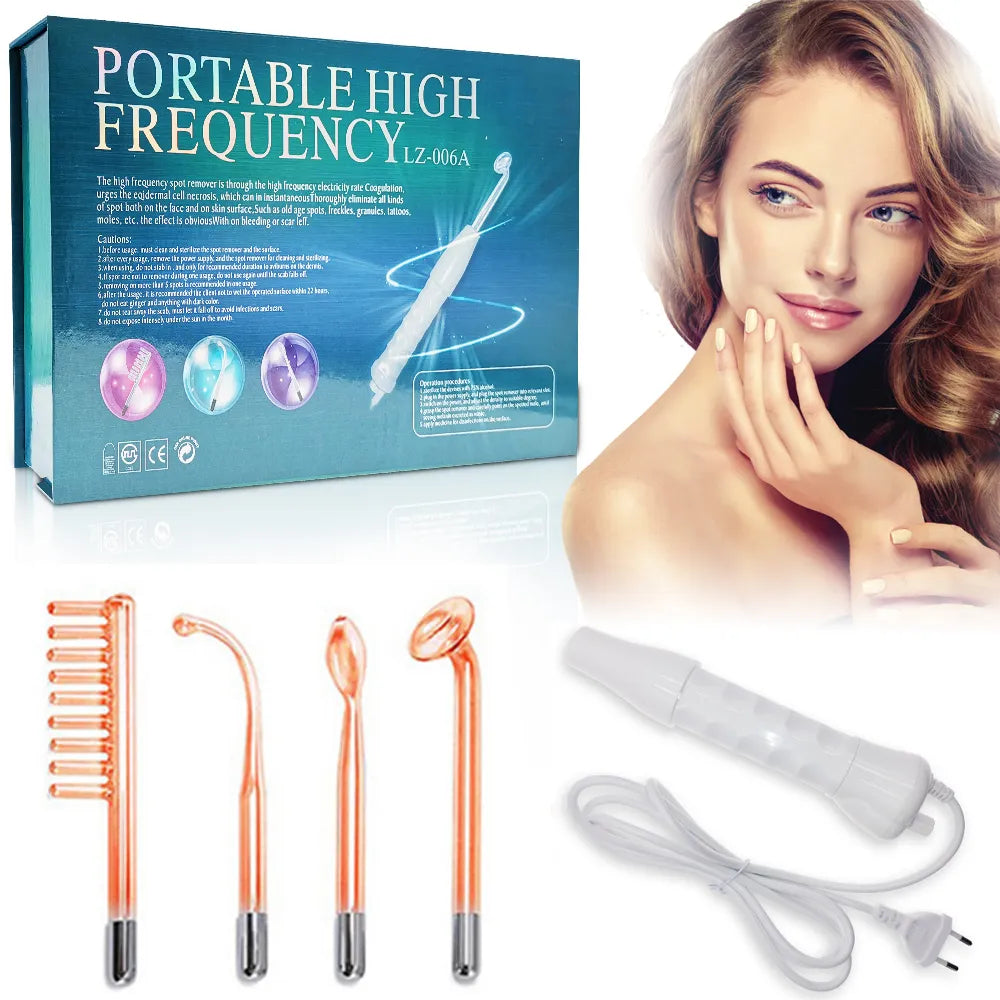 4 In 1 Portable High Frequency Electrotherapy Beauty Wand